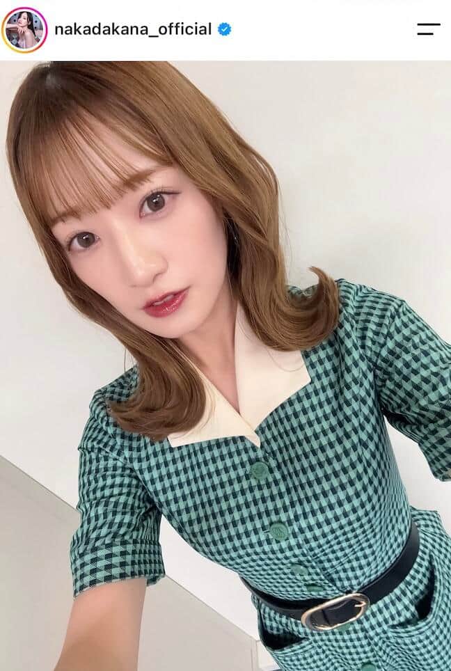 中田花奈さんのインスタグラム（＠nakadakana_official）より