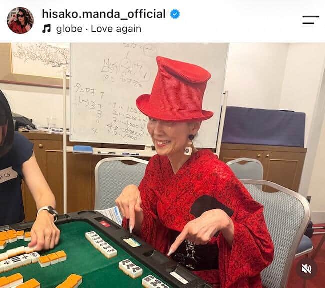 萬田久子さんのインスタグラム（＠hisako.manda_official）より