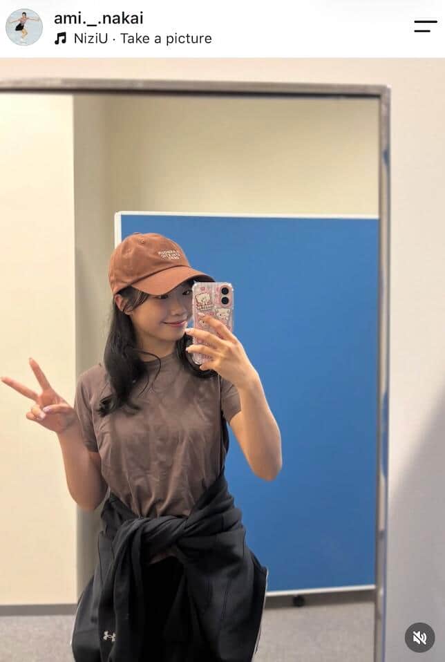 中井亜美選手のインスタグラム（＠ami._.nakai）より