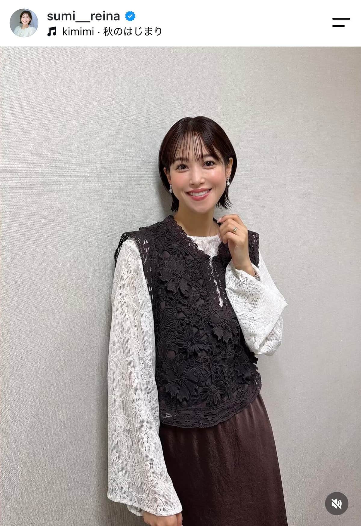 鷲見玲奈アナ、膝上ミニスカの秋冬ゴルフコーデ　「良い感じ」「可愛すぎるよー」神スタイル炸裂