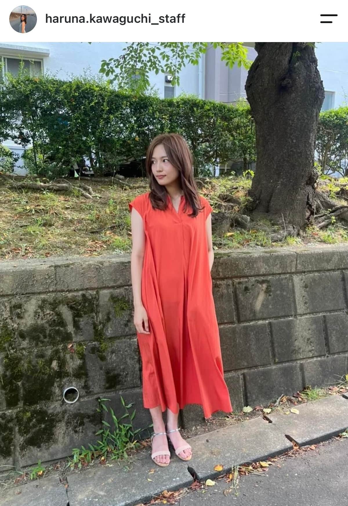 川口春奈さんのマネージャーのインスタグラム（＠haruna.kawaguchi_staff）より
