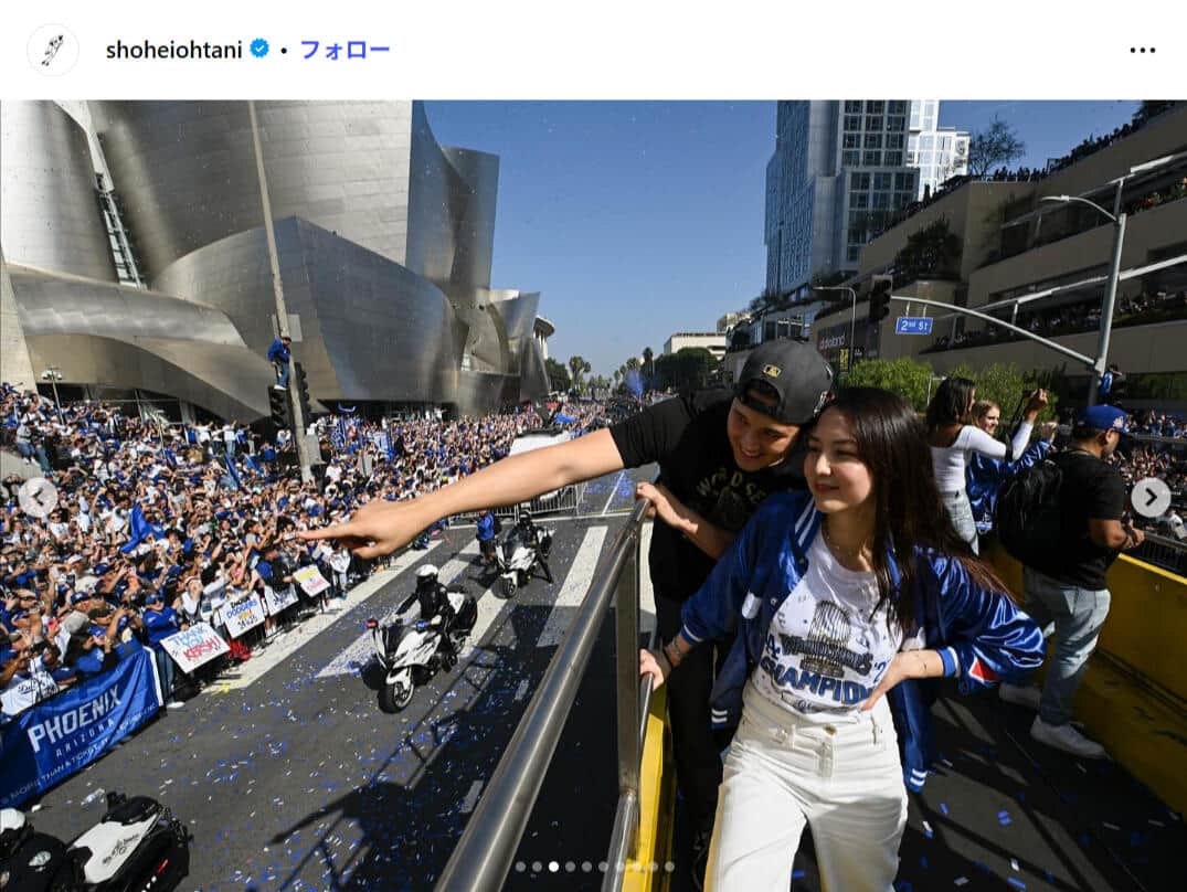 大谷翔平選手のインスタグラム（＠shoheiohtani）より