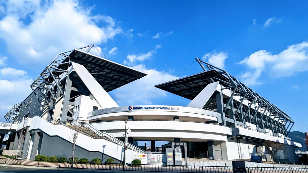 J3ギラヴァンツ北九州が本拠地にしているミクニワールドスタジアム北九州（ミクスタ）
