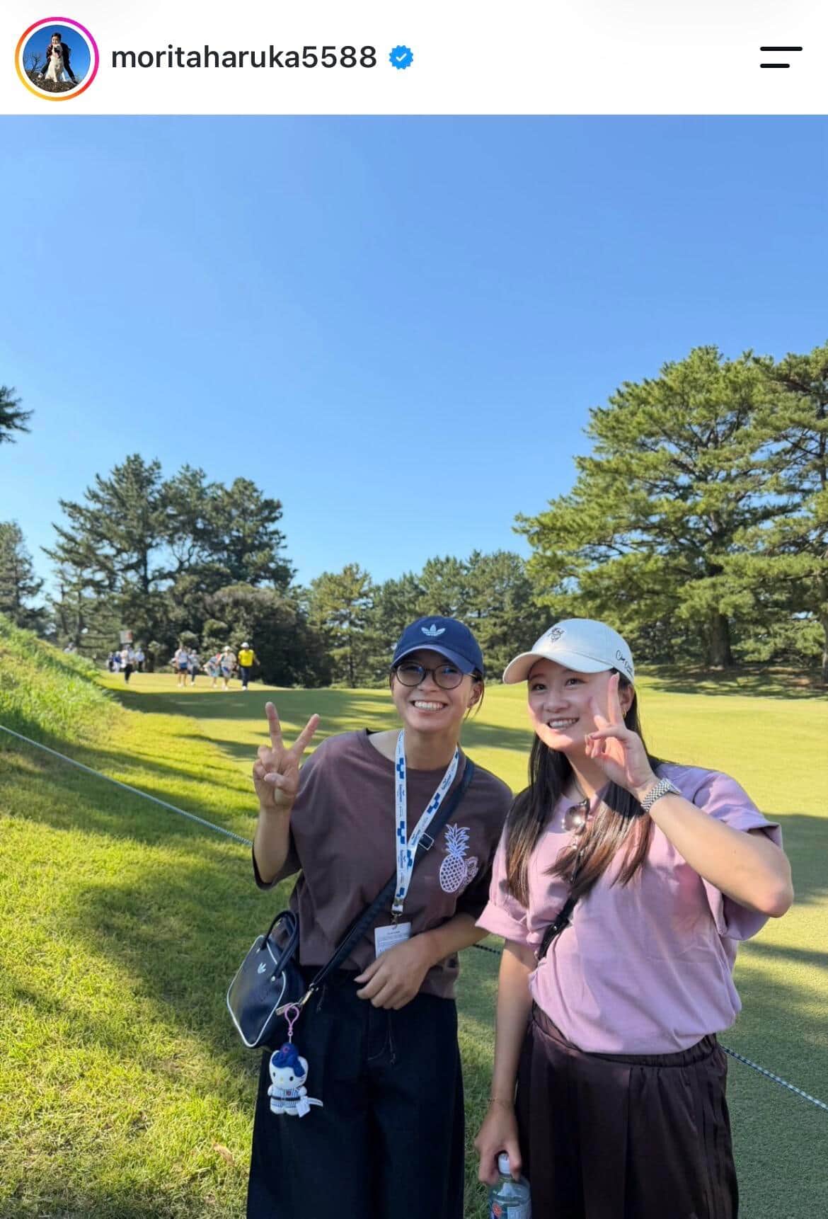 森田遥選手のインスタグラム（＠moritaharuka5588）より
