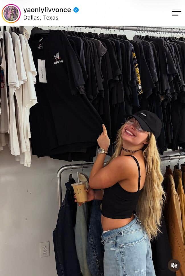 リヴ・モーガンさんのインスタグラム（＠yaonlylivvonce）より