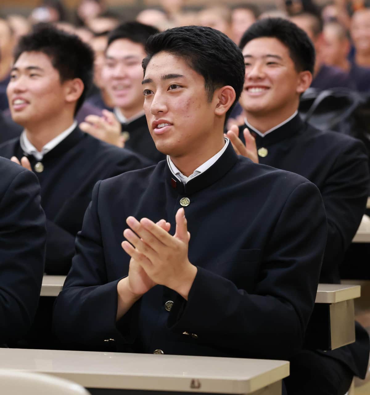 巨人から1位指名された横浜高校の織田翔希投手（写真：スポーツ報知/アフロ）