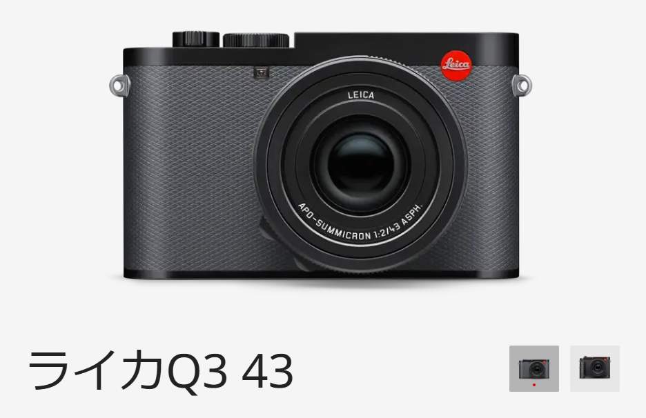 金村さんが手に入れた「ライカQ3 43」（ライカのウェブサイトから）