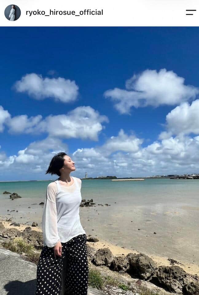 広末涼子さんのインスタグラム（＠ryoko_hirosue_official）より