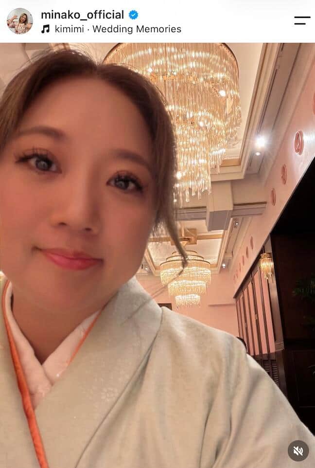 美奈子さんのインスタグラム（＠minako_official）より