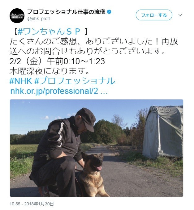 NHK「プロフェッショナル」に大反響　「戦い続ける」犬の訓練士、その真意と信念を聞いた: J-CAST ニュース【全文表示】