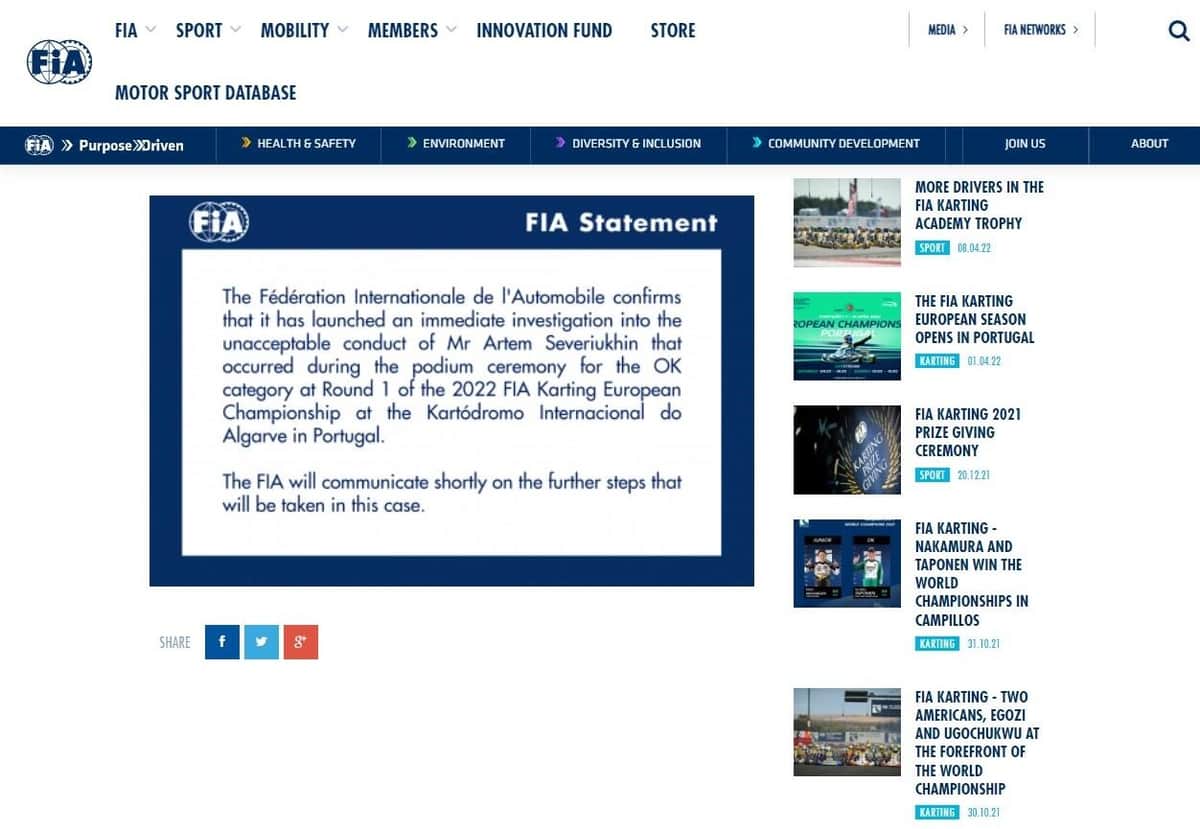 ナチス式敬礼 15歳ロシア人レーサーにさらなる処分 現地クラブが怒りの声明 ライセンス剥奪を発表 J Cast ニュース 全文表示