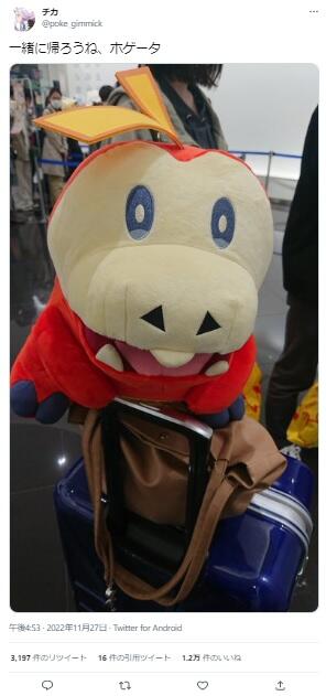 一緒に帰ろうね ホゲータ 電車に置いてきちゃった ぬいぐるみの衝撃展開に驚愕 一体どうなった 顛末を聞く J Cast ニュース 全文表示 一緒に帰ろうね ホゲータ 電車に置いてきちゃった ぬいぐるみの衝撃展開に驚愕 一体どうなった 顛末を聞く J Cast ニュース 全文表示