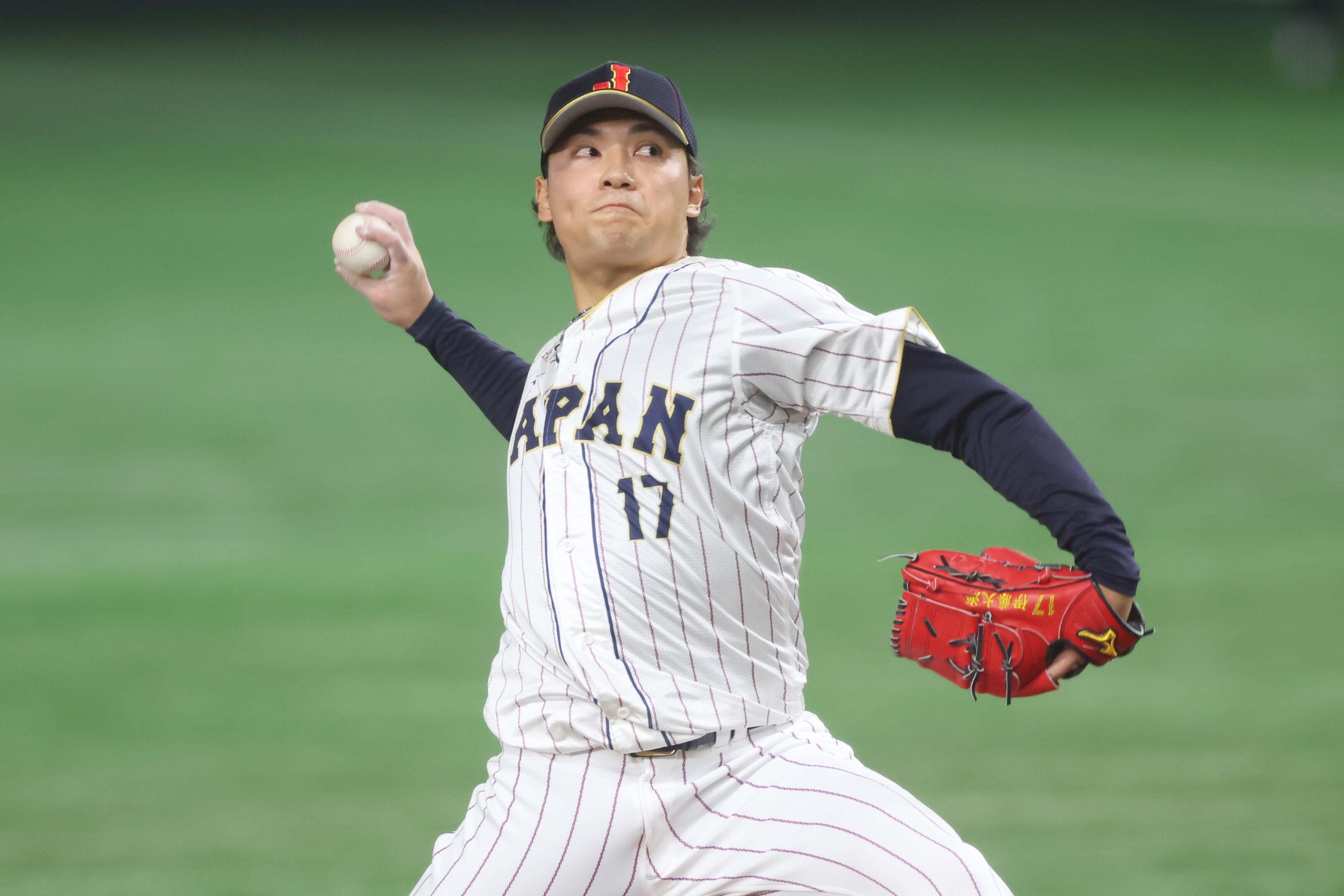 どう見てもストライク」伊藤大海6球目のボール判定物議 日本同点危機