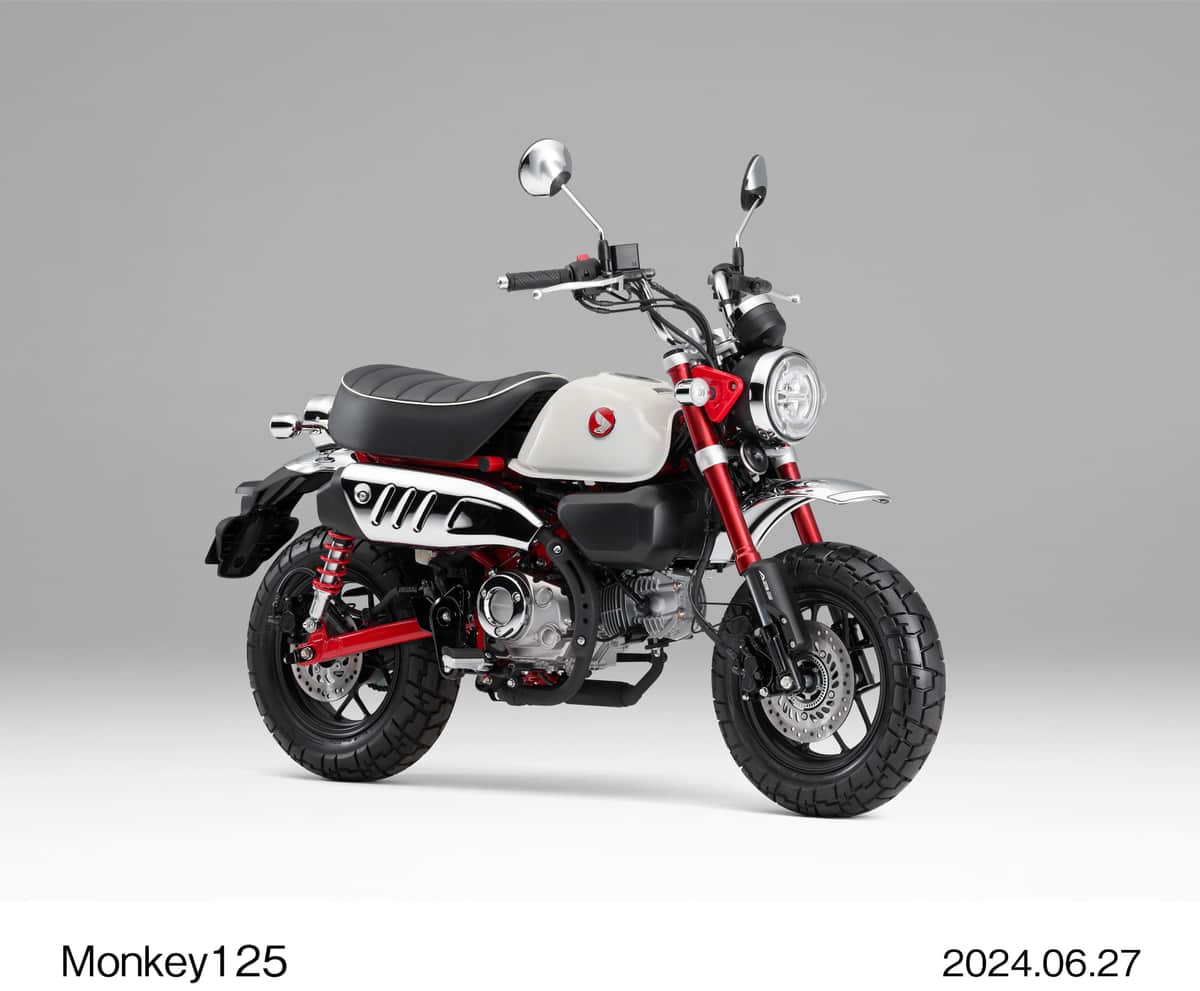 ホンダ、レジャーバイク「モンキー125」新カラーリング3色追加