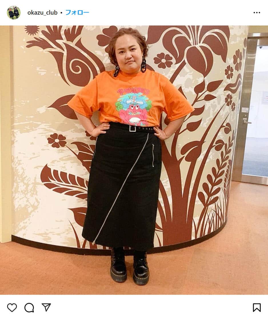 おかずクラブ・ゆいP、肩出しドレス「THE W」オフショット 体重100キロ