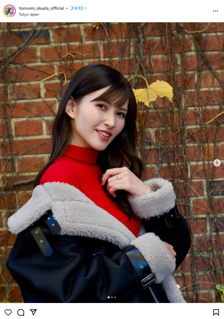故・岡田眞澄さん娘の26歳モデル、「華やか」コーデでコンサートへ