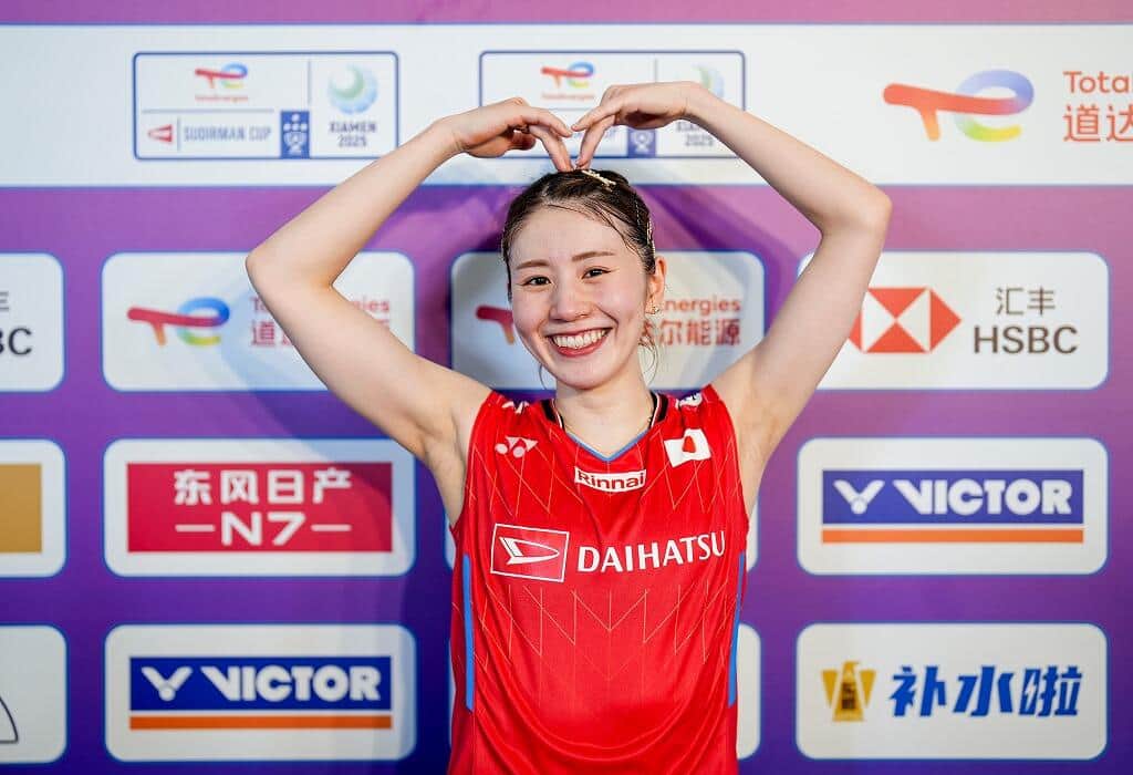 バドミントン志田千陽、髪おろしたロングヘア姿がカワイイ