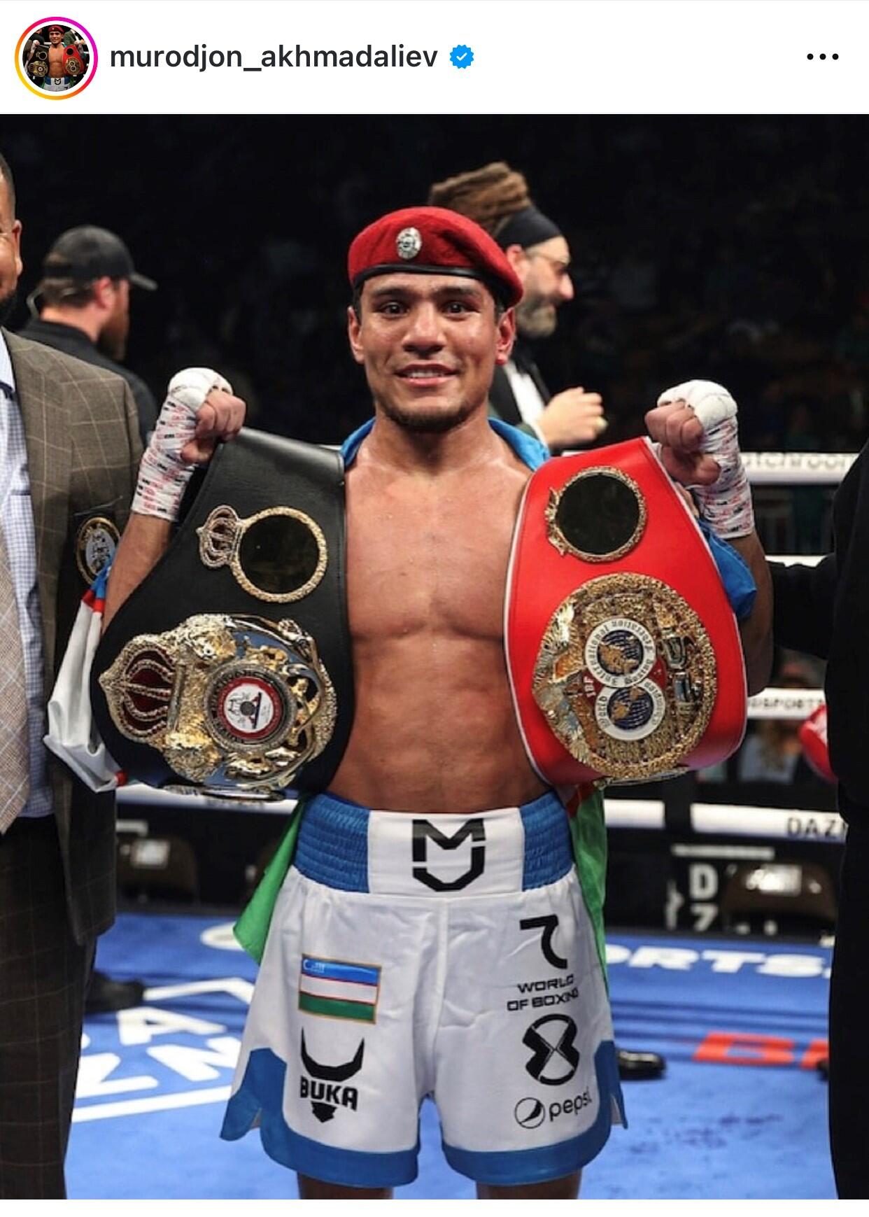 井上尚弥の次期挑戦者アフマダリエフは、モチベーション高く「いい選手