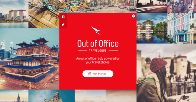不在メールを面白くするカンタス航空の「Out of Office - Travelogue」