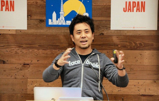 ワークショップで話すフェイスブックジャパンの長谷川晋氏