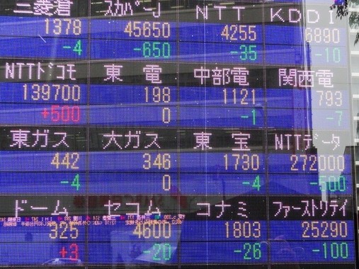 気になる株価のゆくえ……