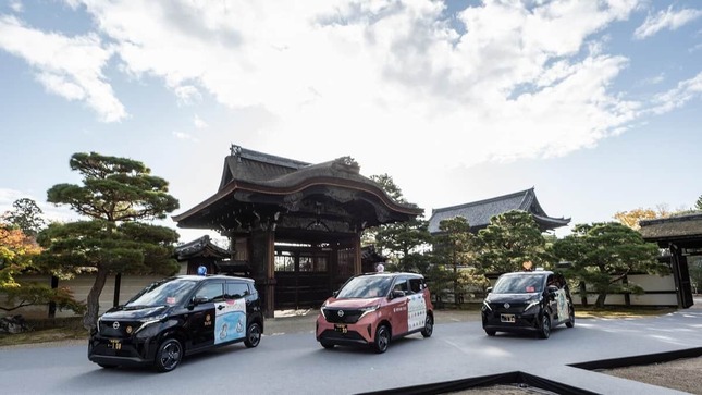 日産の軽EV「サクラ」、京都でタクシー運行開始（プレスリリースより）