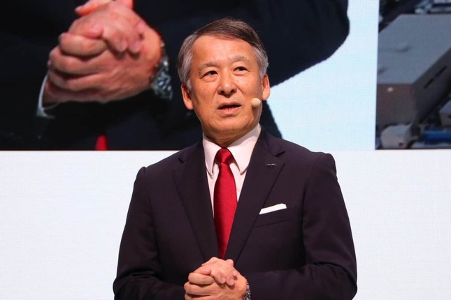 いすゞの南真介社長（2025年10月29日撮影）