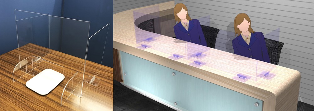 【コロナに勝つ！ ニッポンの会社】飛沫対策の卓上パーテーション、スマホ使った健康状況報告システム