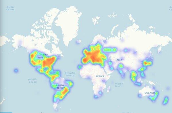 仮想通貨で決済できる実店舗の多くはアメリカとヨーロッパに集中している（出所：Coinmap）