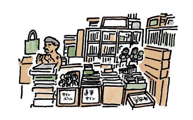 コーナーの一角を占める『肉筆もの』