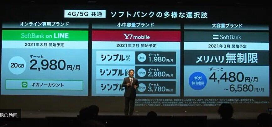 榛葉淳副社長がオンラインで説明した記者会見（ソフトバンクの公式サイトより）