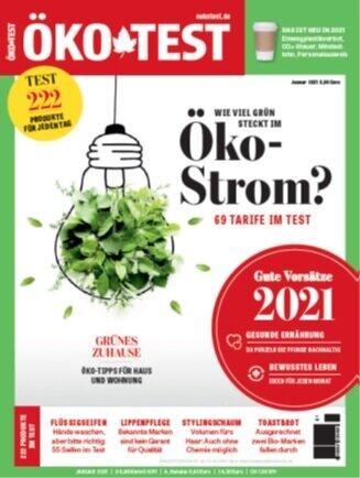 商品テスト誌ÖKO-TEST2021年1月号表紙