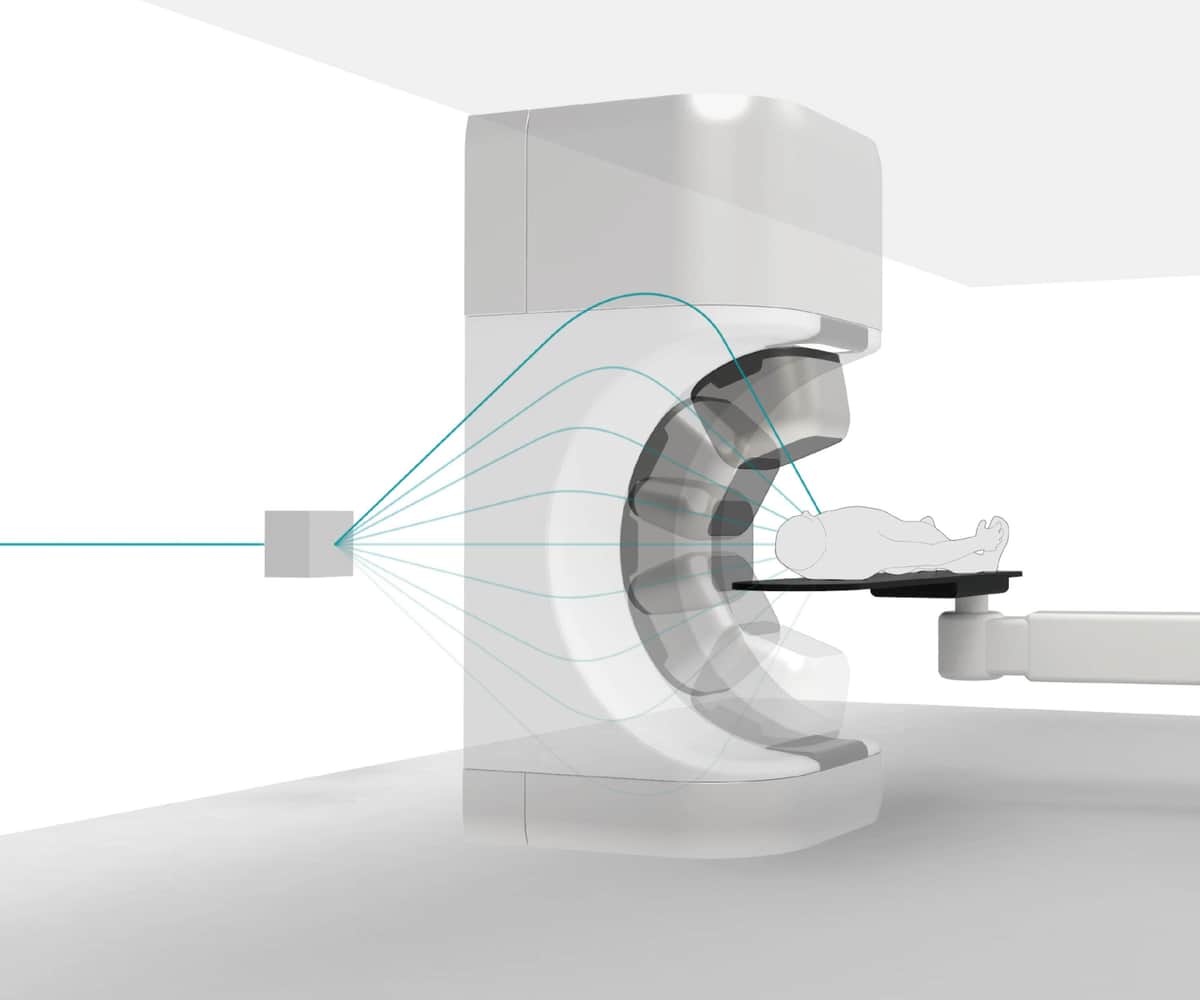 高精度な照射技術を備えるビードットメディカルの「超小型陽子線がん治療装置」