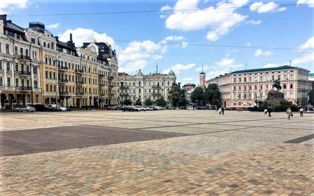 ウクライナの首都キーウの美しい街並み