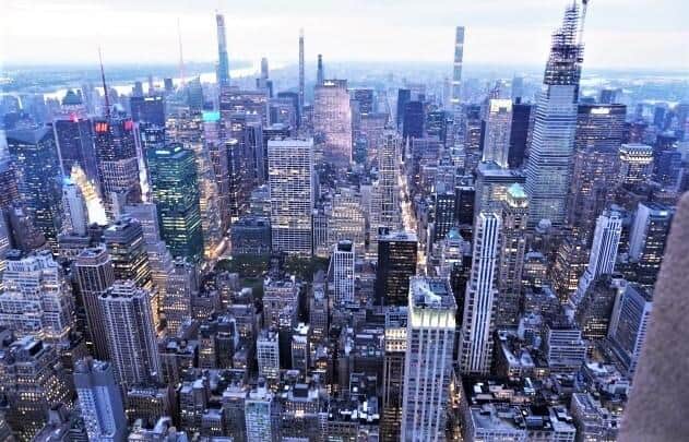 マンハッタンの超高層ビル群