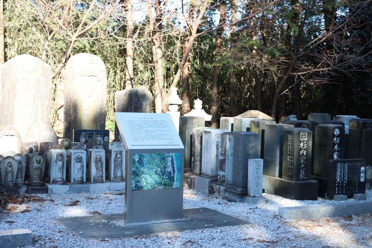 海渡神社に移設された墓石と碑