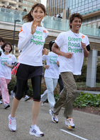 押切もえらケータイのエコ・キャンペーンに参加