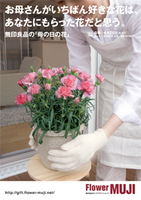 「母の日の花」無印良品で買うという選択