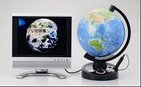 地球儀の情報をテレビに反映　便利な「TV地球儀」