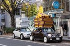 BMW「MINI」50周年特別記念車　東京・渋谷、表参道に現れる