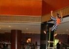 伝統芸「はしご乗り」　ANAインターコンチネンタルホテル東京で鑑賞