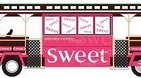 「sweet」バス、おしゃれスポットを走る