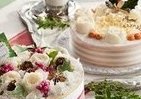 花とケーキの競作　クリスマスをもっとロマンチックに