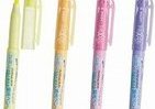 マーキングした文字が読みやすい　摩擦熱で消せる蛍光ペンから淡い新6色