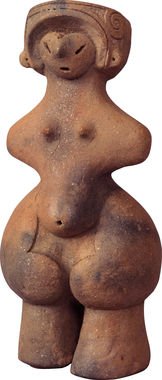 国宝　土偶（縄文のビーナス）　縄文時代(中期)・前3000～前2000年　長野県茅野市棚畑遺跡出土　茅野市蔵