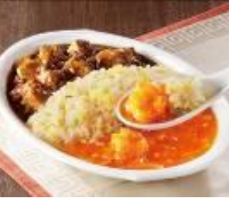 麻婆＆海老チリ炒飯