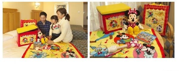 ベッド上に置かれたサプライズプレゼント