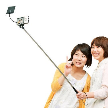 ミラーで端末のディスプレイを確認しながらの撮影