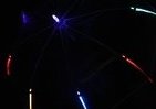 夜の待ち合わせに　暗闇にピカピカ光る「LEDライト内蔵傘」