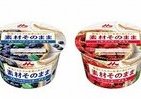 森永「素材そのままヨーグルト」シリーズ、ブルーベリーといちごを発売